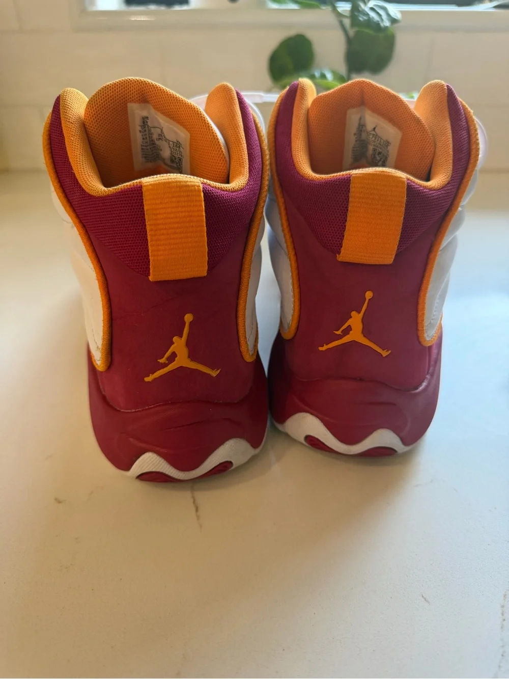 Air Jordan pro strong GS cardinal red basketball shoes youth 6